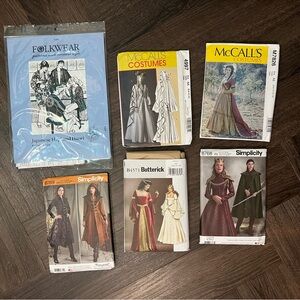 Assorted Costume Sewing Patterns